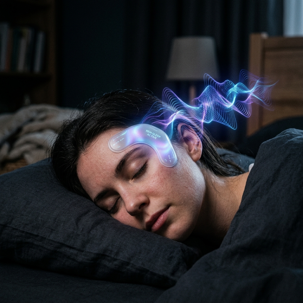 NEUSLeeP wearable ultrasound patch accelerates REM sleep onset by 43 minutes without medication