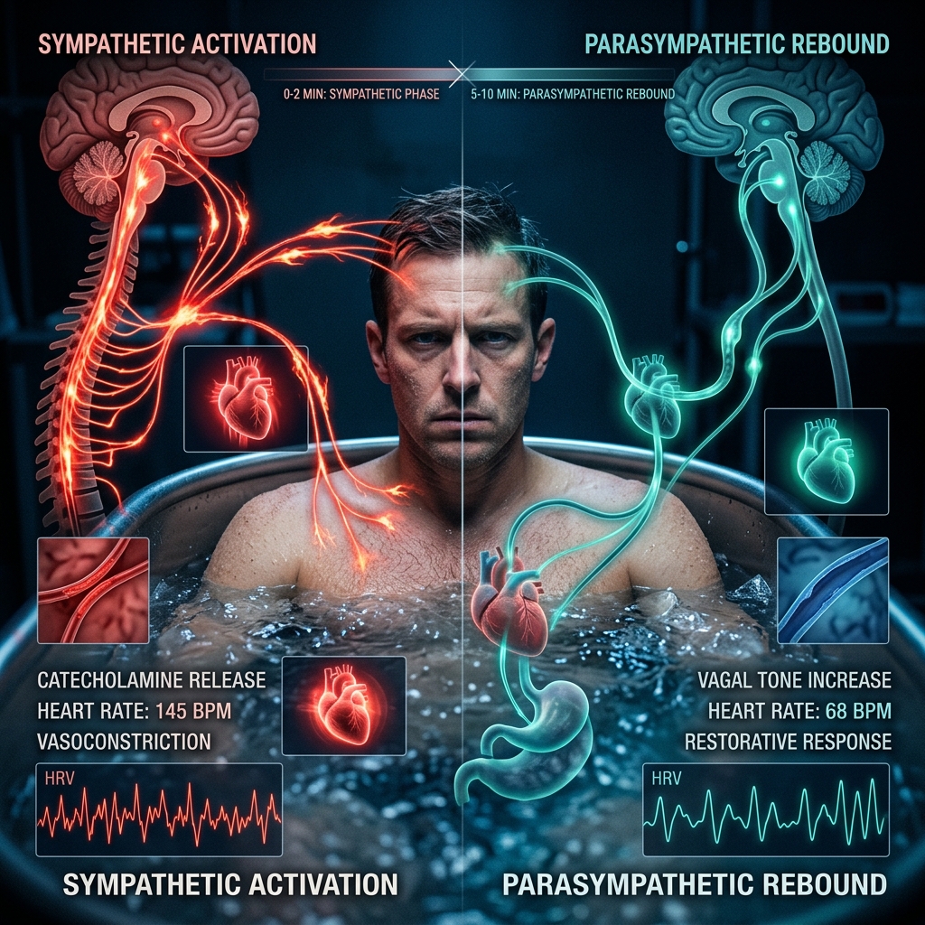 Time-resolved autonomic modeling reveals adaptation and recovery dynamics during repeated cold water immersion